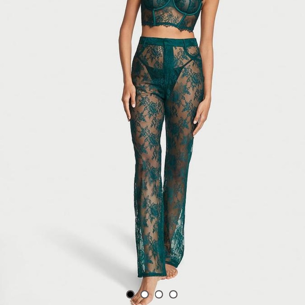 NWT Victoriaās Secret VS Archives Rose Lace Pants